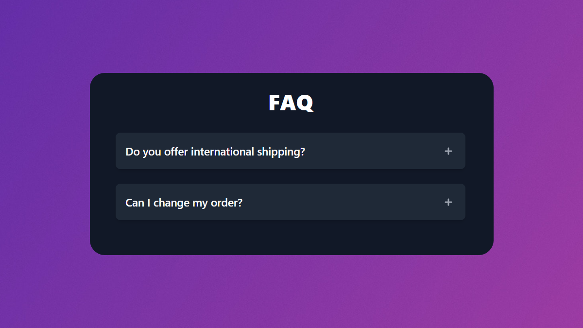 5 free FAQs HTML templates for your next project